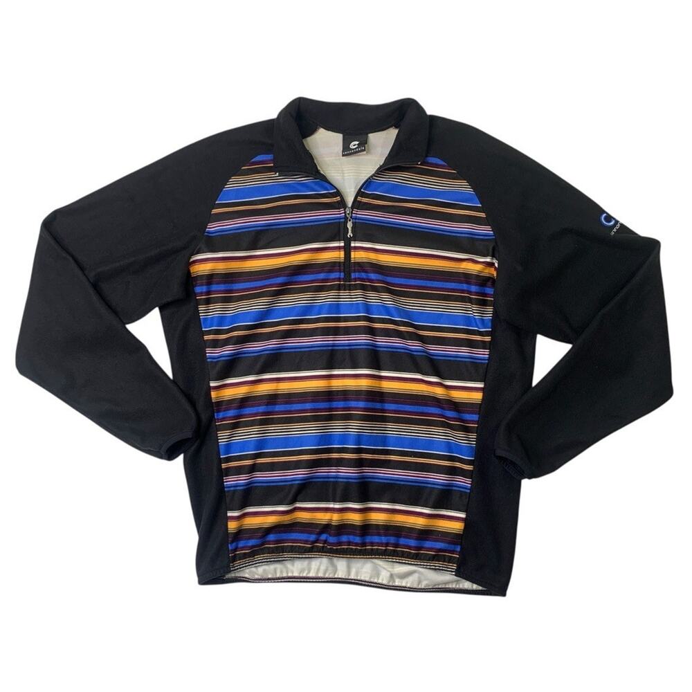Vintage Cannondale Cycling Jersey Mens XL Long Sleeve Fleece Cold Weather Riding